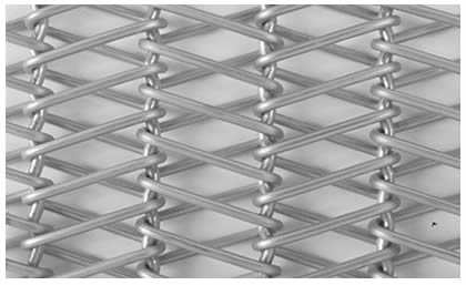 A double balanced weave conveyor belts