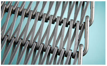 A steel radius belt with flat spiral wire