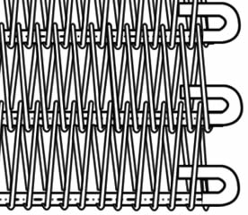 A steel radius belt with bending fabricated ends