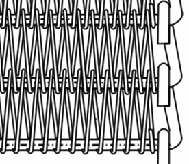 A steel radius belt with S-shaped fabricated ends